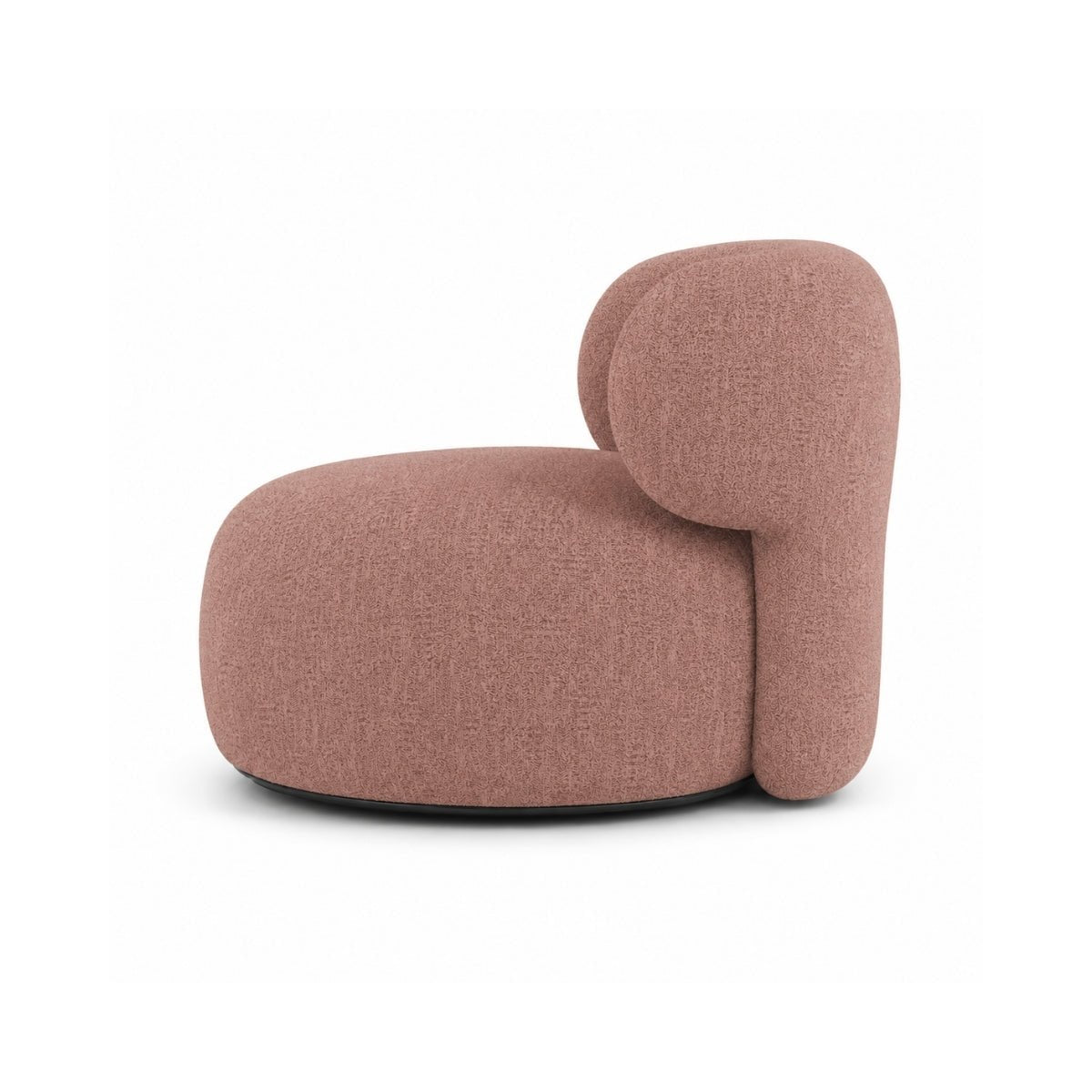 Moon Wooden Plush Armchair - Armchairs - Gharaana