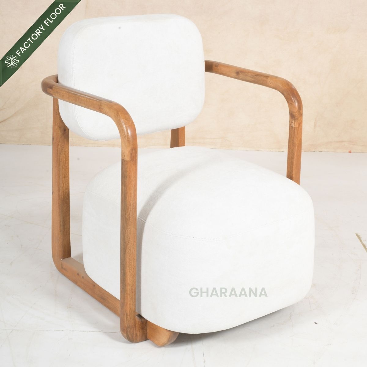 Ojas Armchairs with Vaayu Side Table Combo - Armchairs - Gharaana