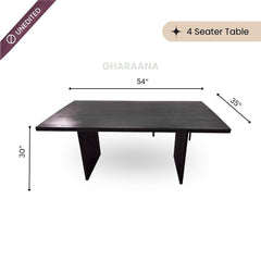 Flute Wooden Dining Table Set - Dining Set - Gharaana