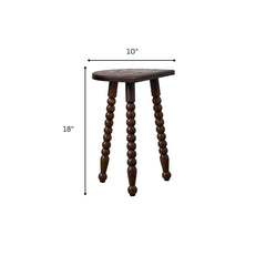 Swan Semi-circle Wooden Side Table - Side Tables - Gharaana