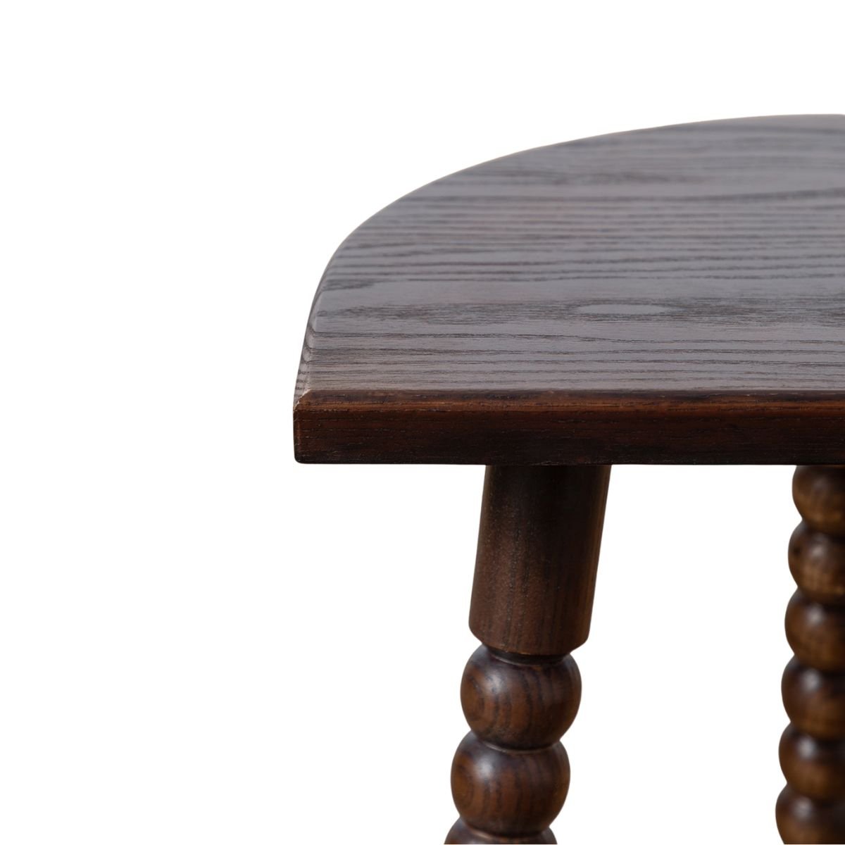 Swan Semi-circle Wooden Side Table - Side Tables - Gharaana