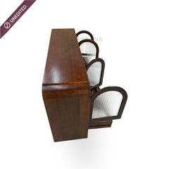 Vyut Wooden 70" Crockery Cabinet - Credenza Hutches - Gharaana