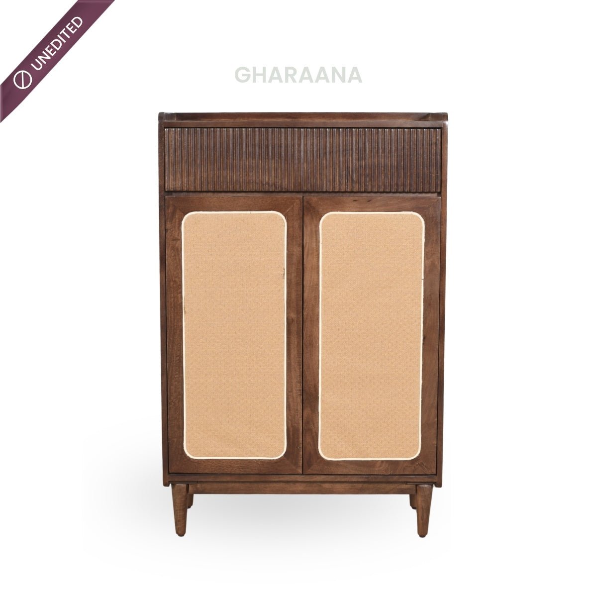 Helen Wooden Full Size Shoe Cabinet - Shoe Racks - Gharaana