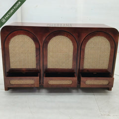 Vyut Wooden 54" Crockery Cabinet - Credenza Hutches - Gharaana