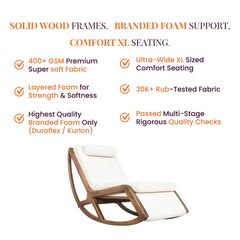 Snooze Armchair with Saaya Side Table Combo (Set of 2) - Armchairs - Gharaana