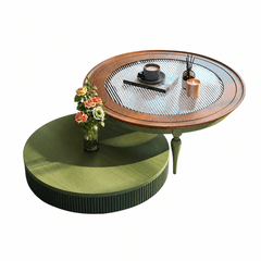 Virgo Solid Wood Centre Table - Centre Tables - Gharaana