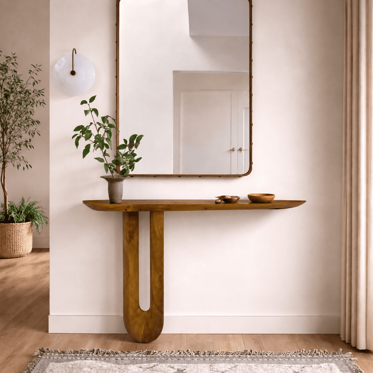 Avira Wooden Console Table - Console Tables - Gharaana