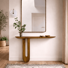 Avira Wooden Console Table - Console Tables - Gharaana