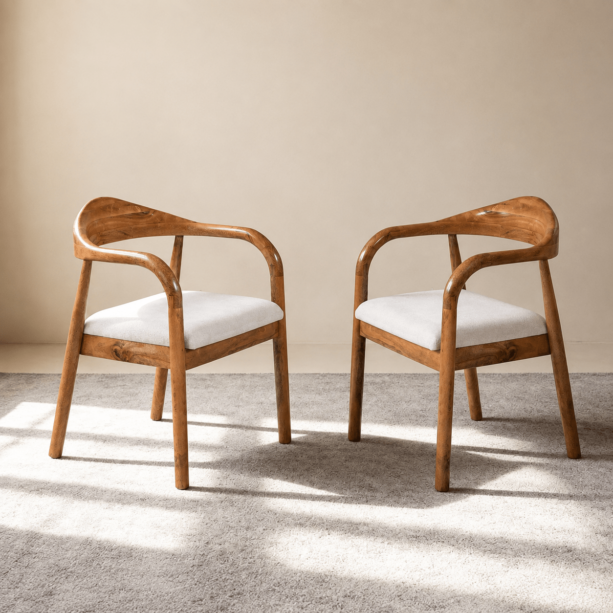 Harmony S/2 Dining Chairs - Dining Chairs - Gharaana