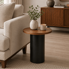 Rooted Wooden Side Table - Side Tables - Gharaana