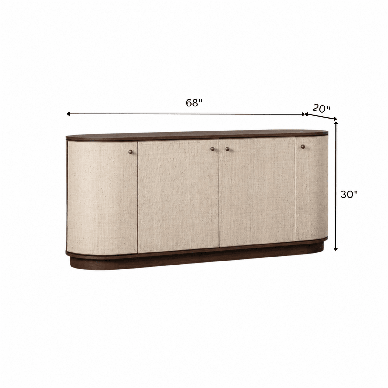 Maya Wooden Storage Cabinet - Entertainment Centers & TV Stands - Gharaana