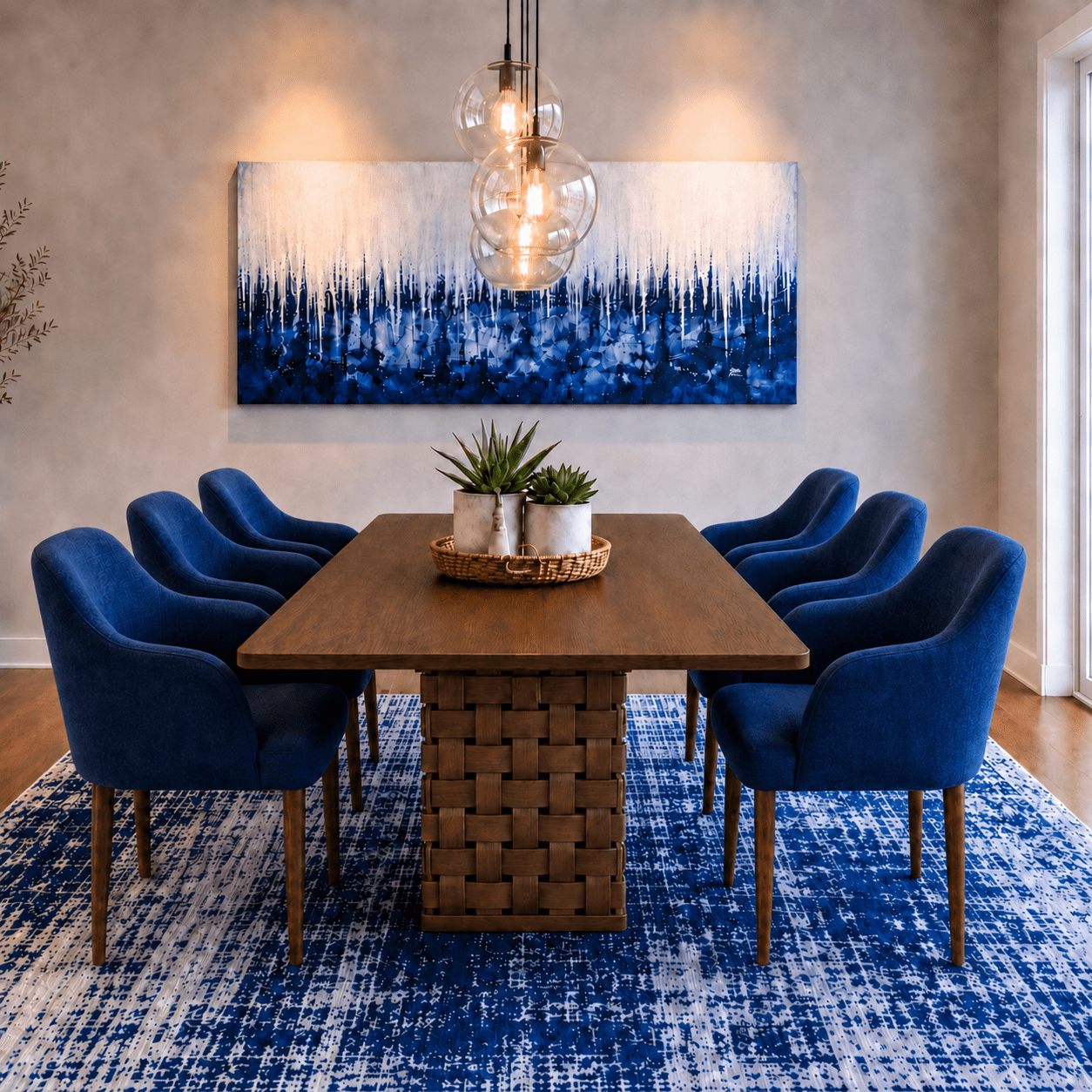 Alexa Wooden Dining Table Set - Dining Set - Gharaana