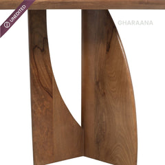 Crescent Wooden Dining Table Set - Dining Set - Gharaana