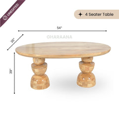 Somany Wooden Dining Table Set - Dining Set - Gharaana