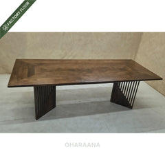 Rida Wooden Dining Table Set with chairs - Dining Set - Gharaana