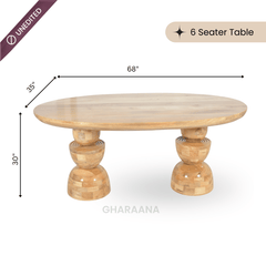 Somany Wooden Dining Table Set - Dining Set - Gharaana