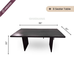 Flute Wooden Dining Table Set - Dining Set - Gharaana