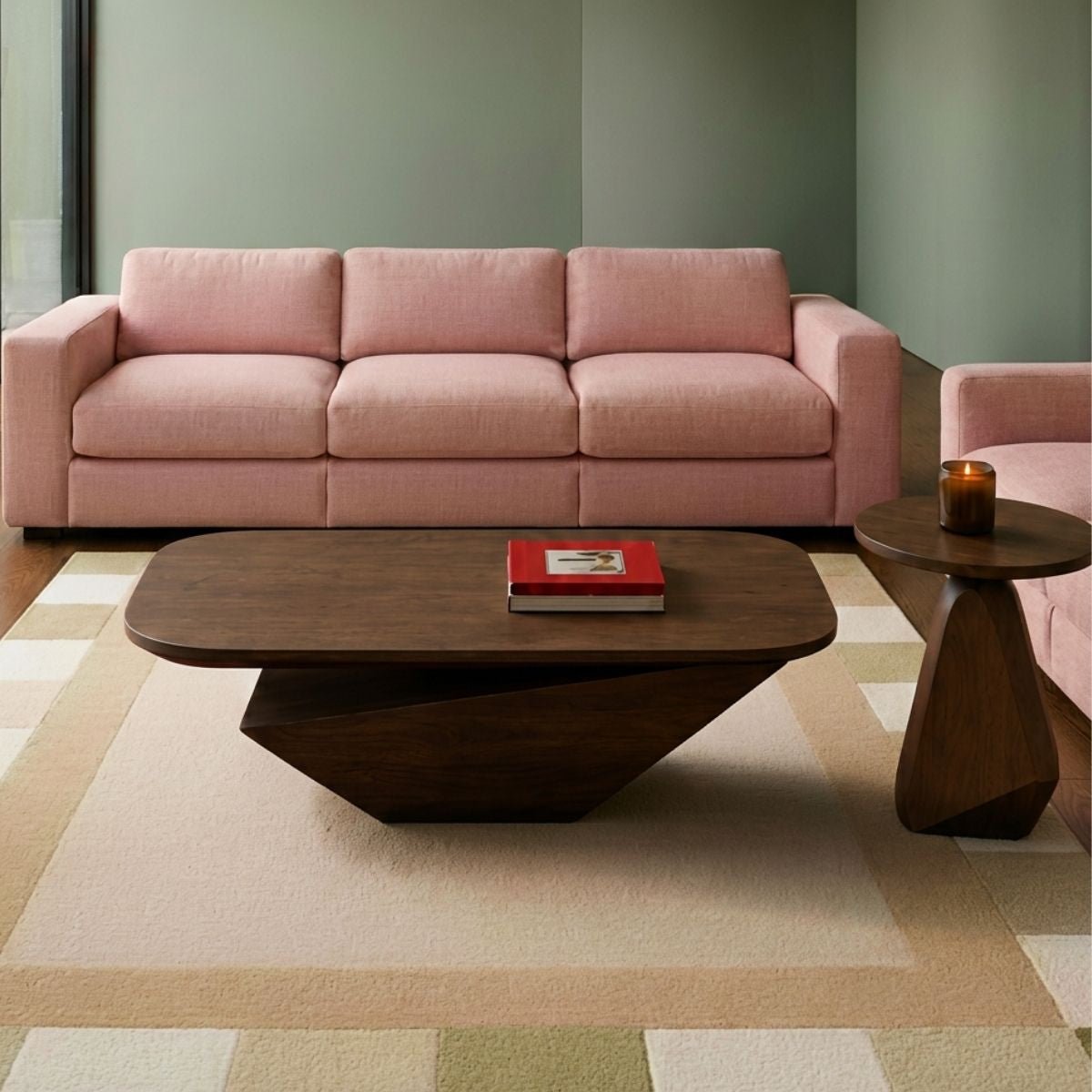 Gravity Wooden Centre Table & Side Table Set - Centre Tables - Gharaana