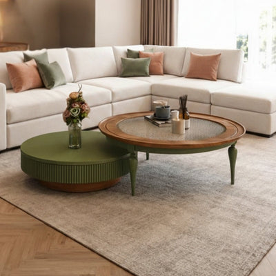 Virgo Solid Wood Centre Table - Centre Tables - Gharaana