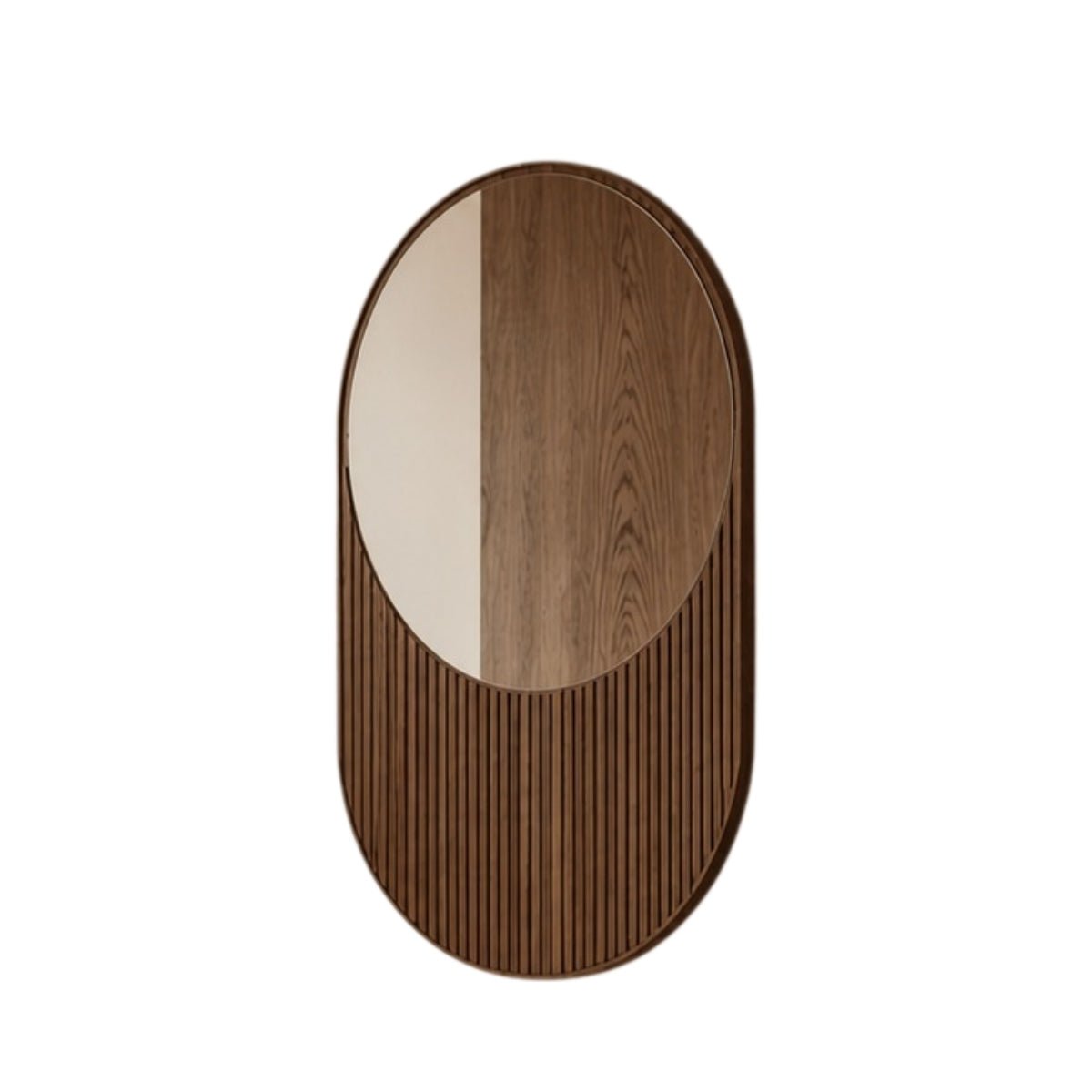 Kiva 62" Fluting Wall Mirror - Mirrors - Gharaana