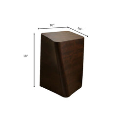 Myra Twisted Wooden Side Table - Side Tables - Gharaana