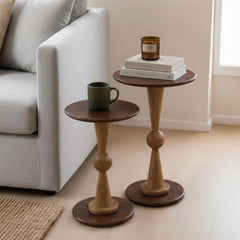 Casa Wooden Side Table - Side Tables - Gharaana