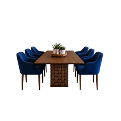 Alexa Wooden Dining Table Set - Dining Set - Gharaana
