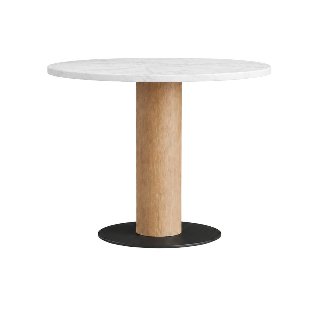 Orbit Marble Top Wooden Dining Table Set - Dining Set - Gharaana