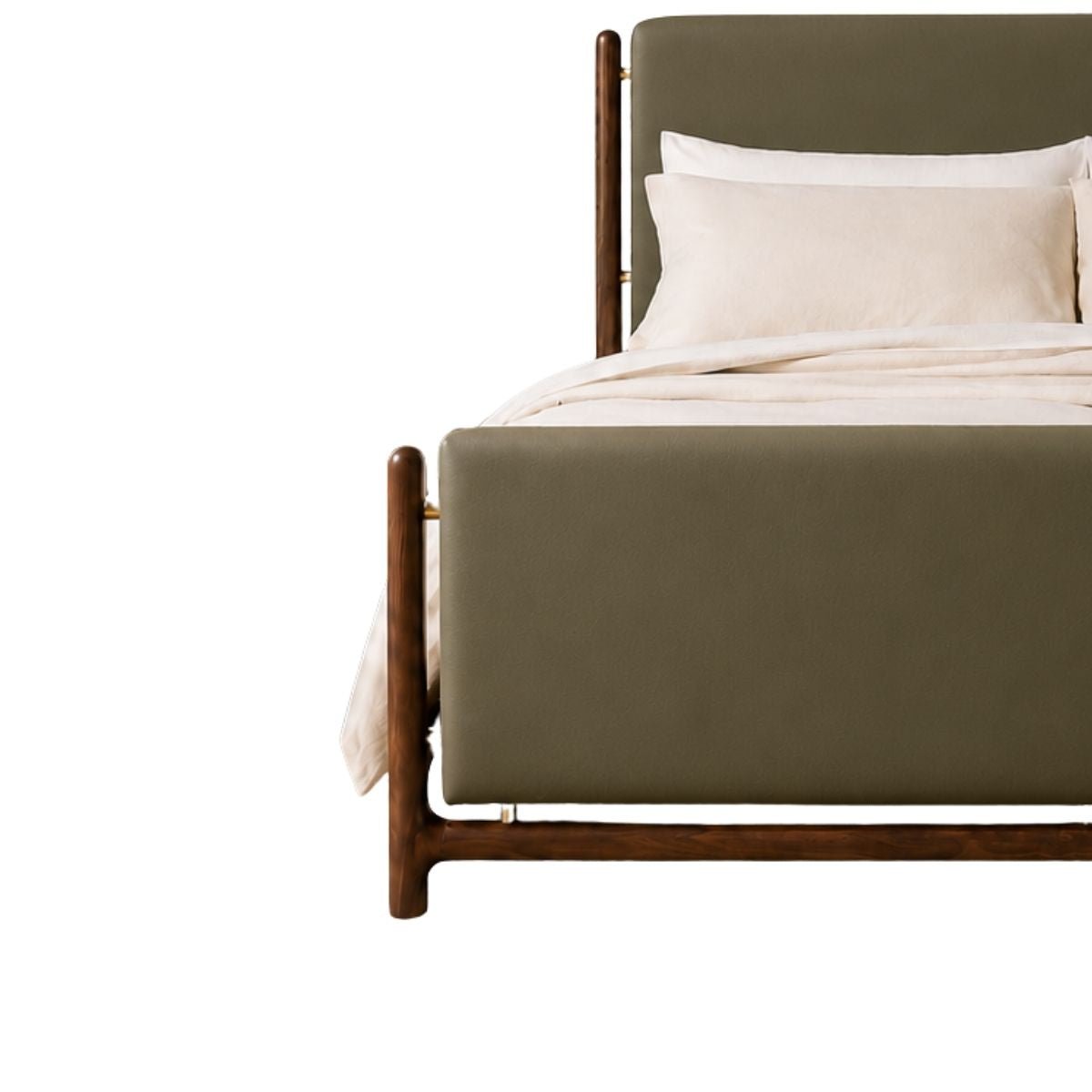 Hardik 100% Solid Wood Upholstered Bed - Beds - Gharaana