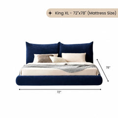Eva 100% Solid Wood Upholstered Bed - Beds - Gharaana