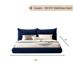 Eva 100% Solid Wood Upholstered Bed - Beds - Gharaana