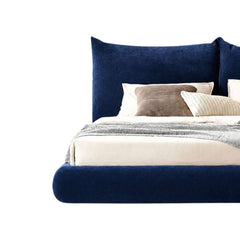 Eva 100% Solid Wood Upholstered Bed - Beds - Gharaana