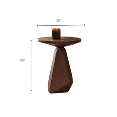 Gravity Abstract Wooden Side Table - Side Tables - Gharaana