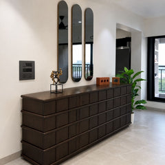Noir Wooden Full Size Storage Cabinet - Entertainment Centers & TV Stands - Gharaana