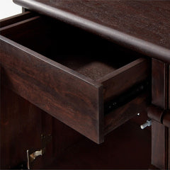 Noir Wooden Full Size Storage Cabinet - Entertainment Centers & TV Stands - Gharaana