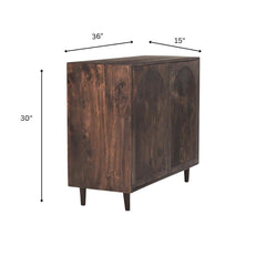 Flute Wooden Storage Cabinet - Entertainment Centers & TV Stands - Gharaana