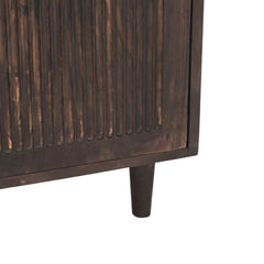 Flute Wooden Storage Cabinet - Entertainment Centers & TV Stands - Gharaana