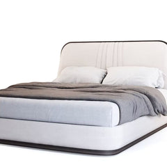 Duke 100% Solid Wood Upholstered Bed - Beds - Gharaana