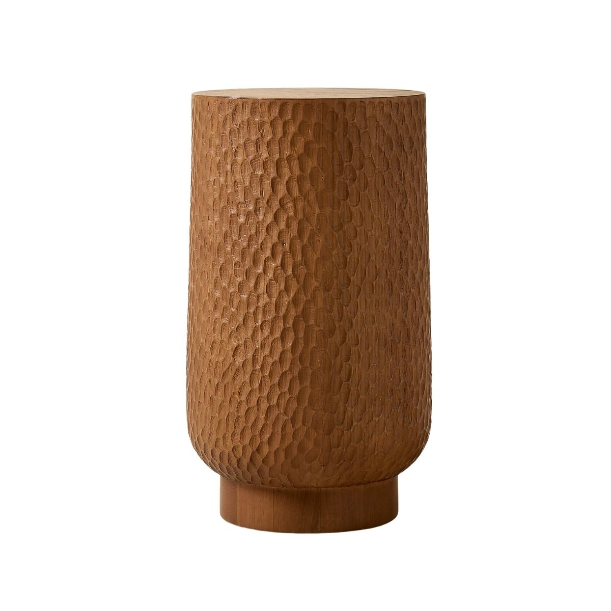 Noor Carved Wooden Side Table - Side Tables - Gharaana