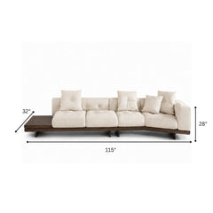Milano Custom Wooden Upholstered Sofa - Sofas - Gharaana