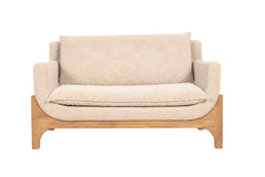 Raya 2-Seater Wooden Upholstered Sofa - Sofas - Gharaana