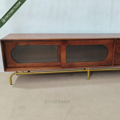 Lara Wooden 6FT TV Console - Entertainment Centers & TV Stands - Gharaana