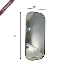 Capsule Metal Floor Mirror - Mirrors - Gharaana