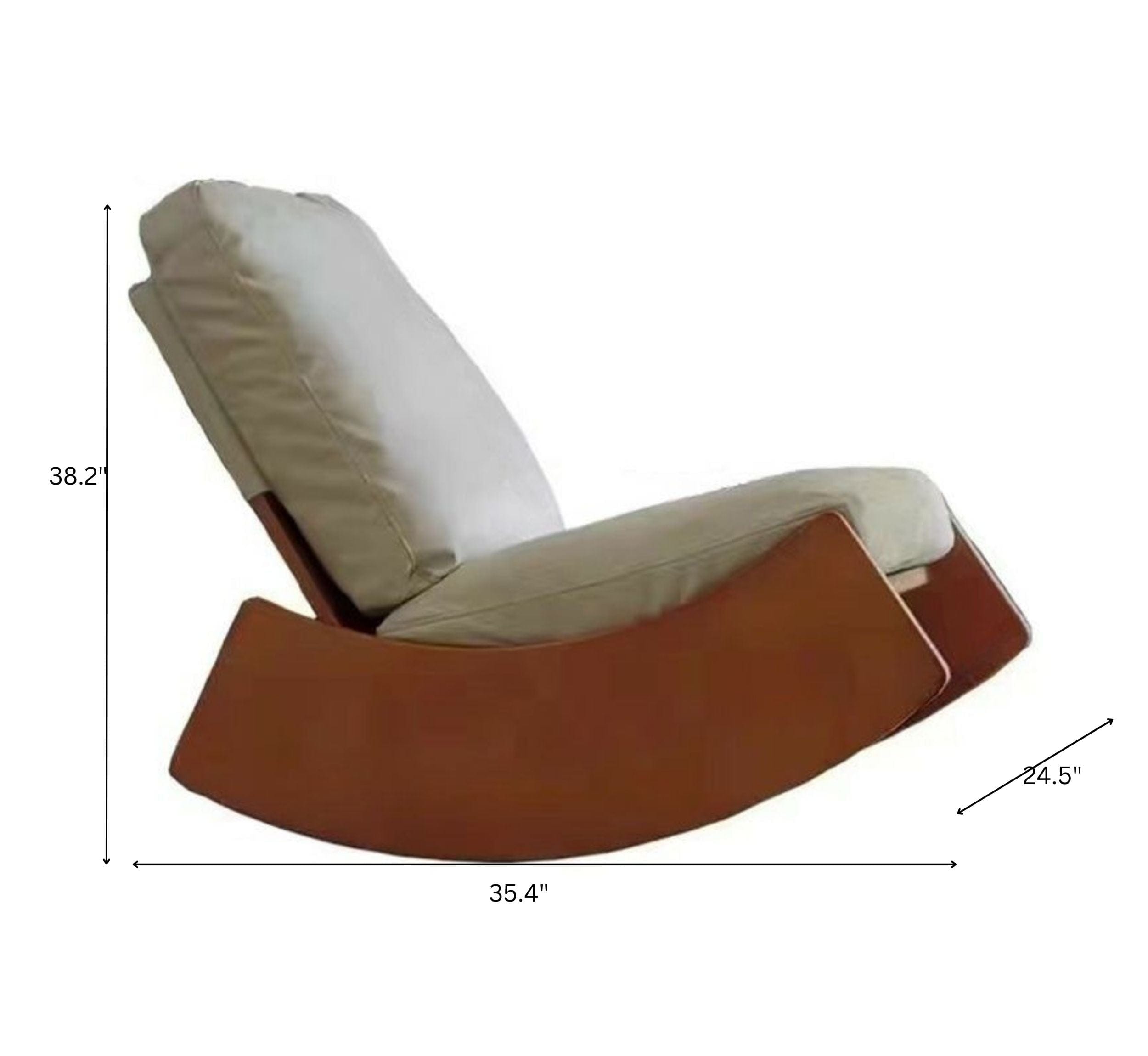 Jase Plush Rocking Chair - Armchairs - Gharaana