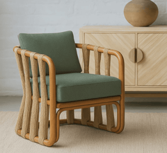Mac & Morgan Plush Armchair - Armchairs - Gharaana