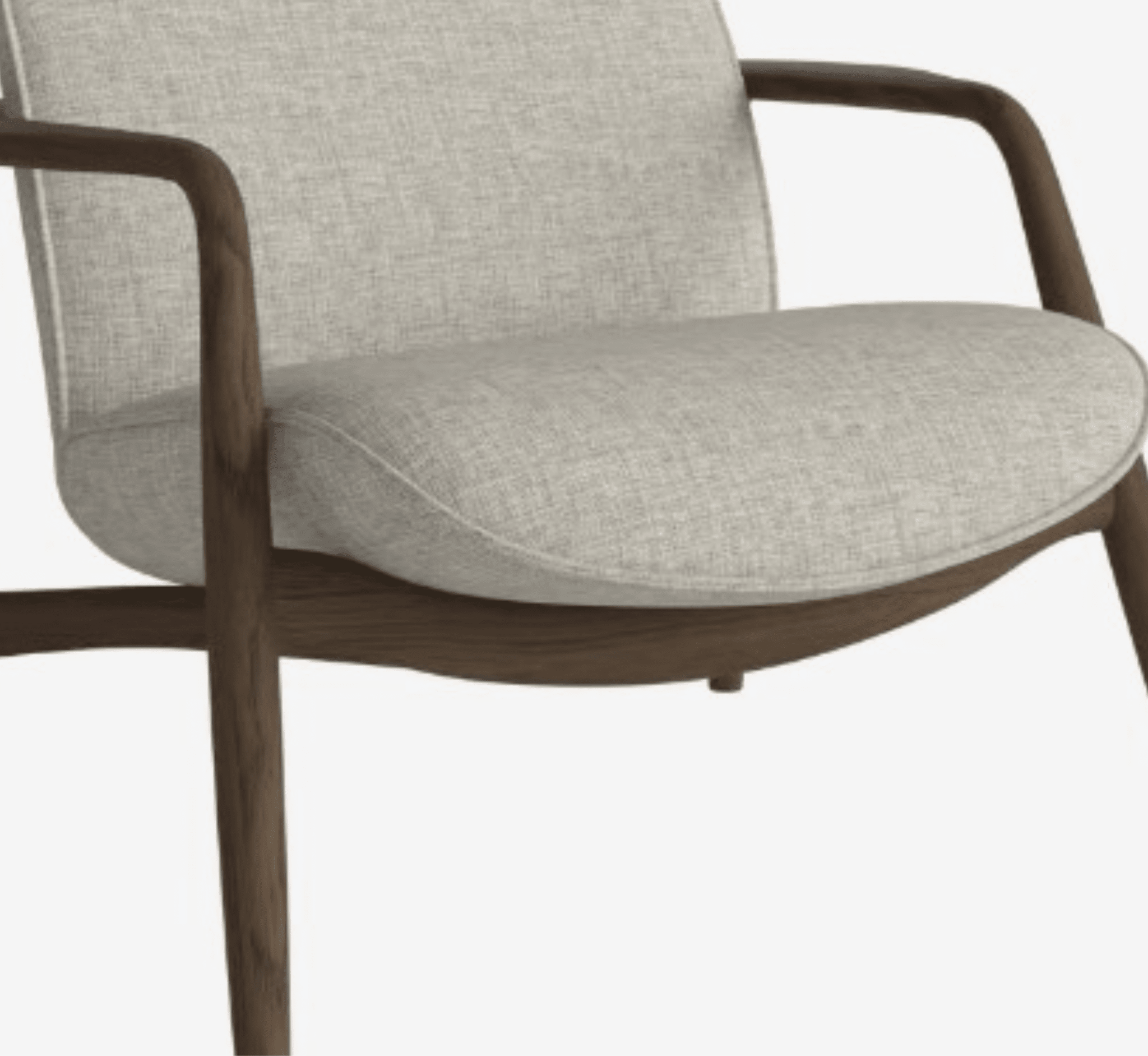 Slique Wooden Upholstered Armchair - Armchairs - Gharaana