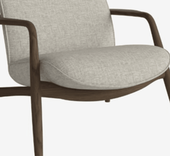 Slique Wooden Upholstered Armchair - Armchairs - Gharaana