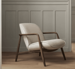 Slique Wooden Upholstered Armchair - Armchairs - Gharaana