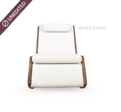 Snooze Wooden Plush Rocking Armchair - Armchairs - Gharaana