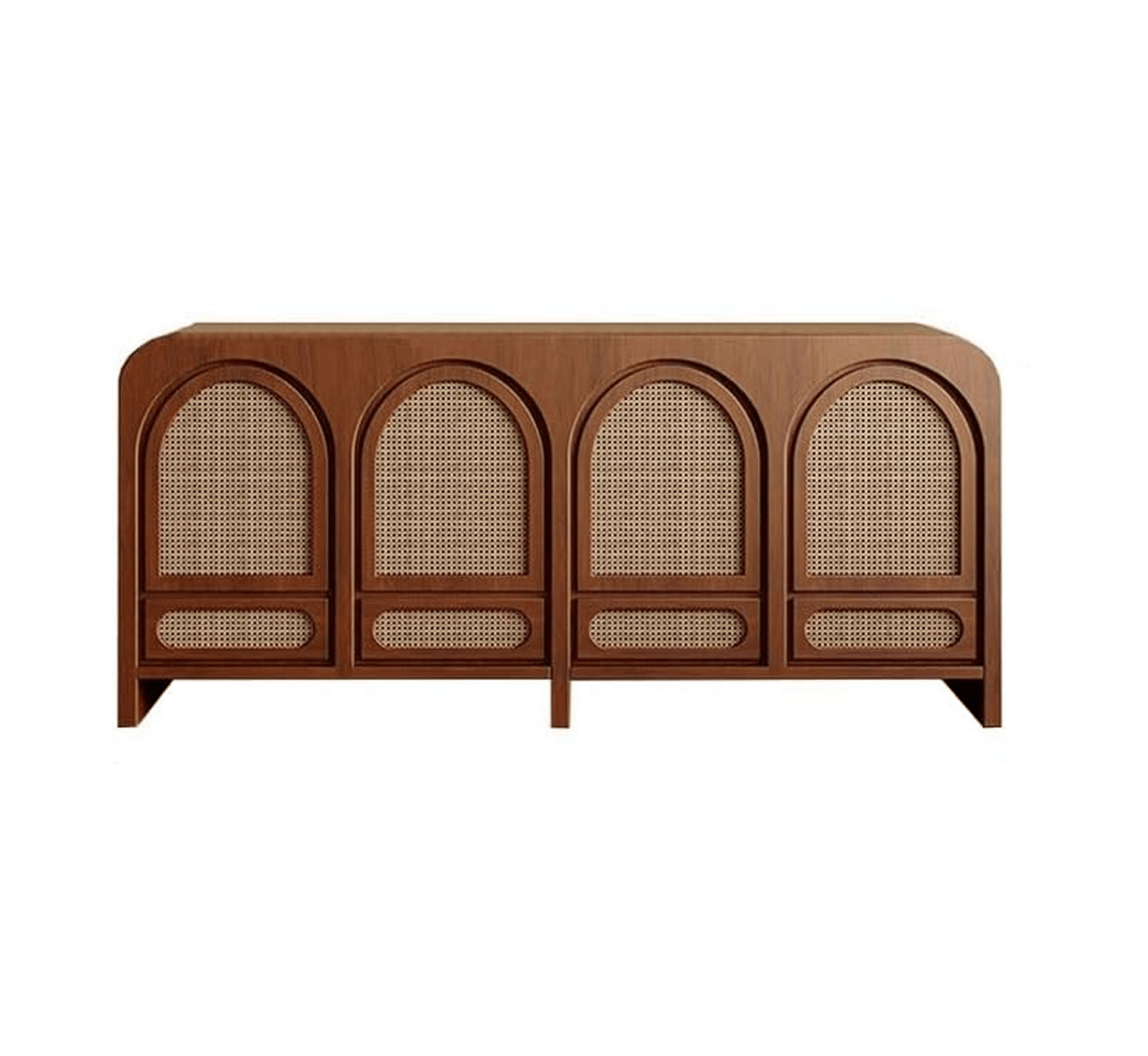 Vyut Wooden 70" Crockery Cabinet - Credenza Hutches - Gharaana